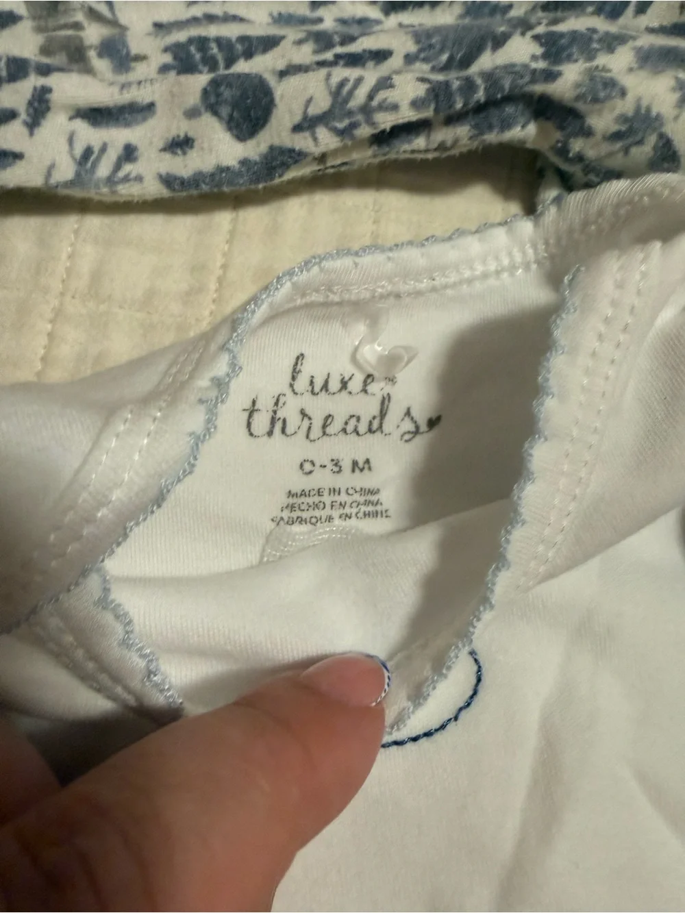 Lot of three bodysuits Burt’s Bees Long-Sleeve One-Piece footed PJ and 2 others